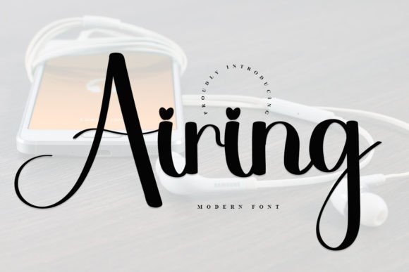 Airing: A Handwritten Font That Breathes Life Into Editorial Design