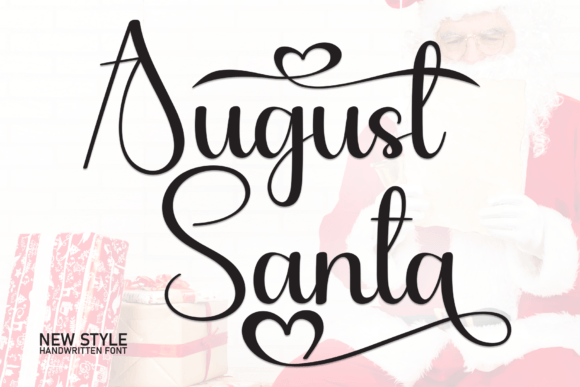 August Santa: A Friendly Handwritten Display Font for Campaign Warmth