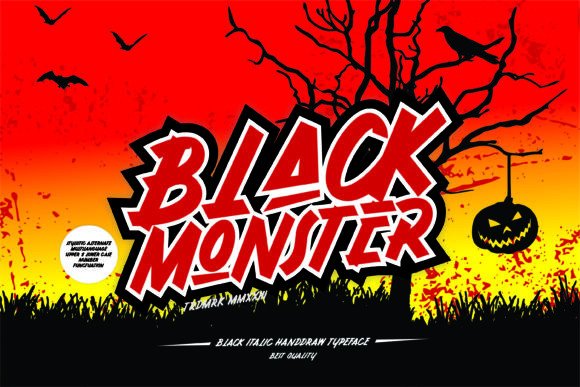 Black Monster: A Script Amp Font That Feels Human