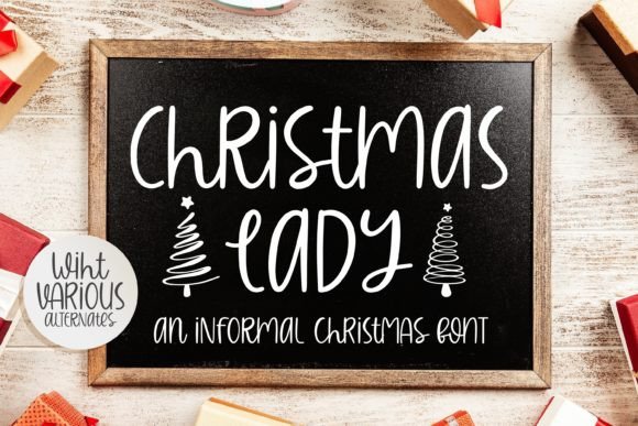Christmas Lady: A Friendly Handwritten Font for Digital Brands