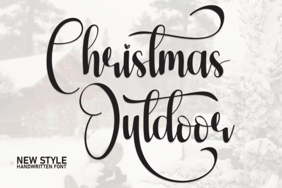 Christmas Outdoor: A Handwritten Script Font That Feels Like a Warm Holiday Greeting