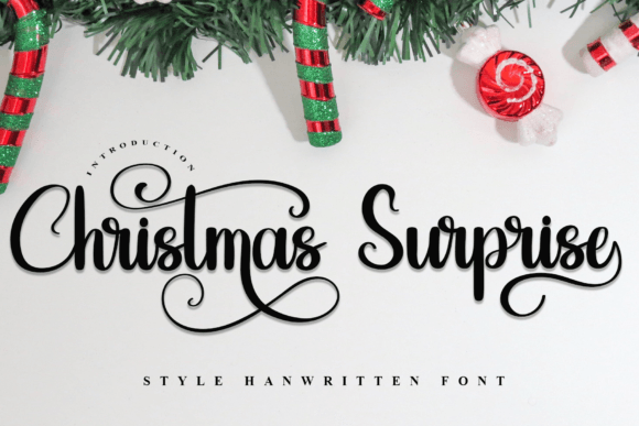 Christmas Surprise: A Handwritten Script Font for Editorial Charm