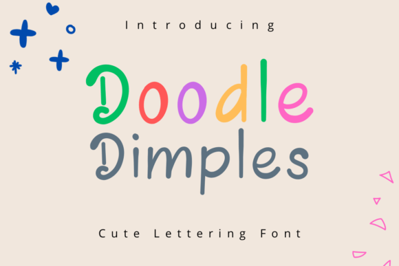 Doodle Dimples: A Friendly Script Font for Small Business Branding