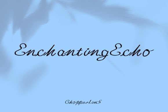 Enchanting Echo: A Script Font That Breathes Life Into Editorial Moments