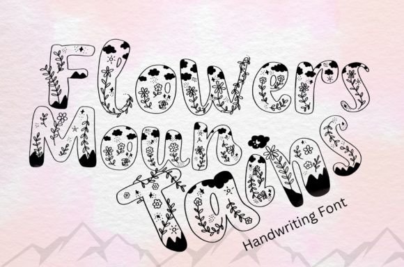 Flowers Mountains: A Handwritten Typeface That Elevates Digital Branding