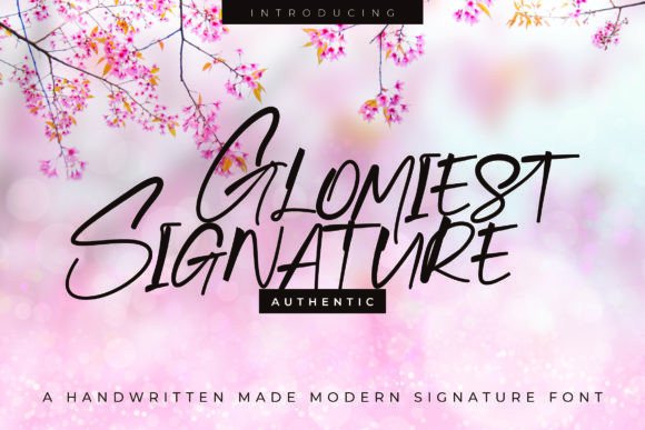 Glomiest: A Delicate Handwritten Font for Polished Digital Branding