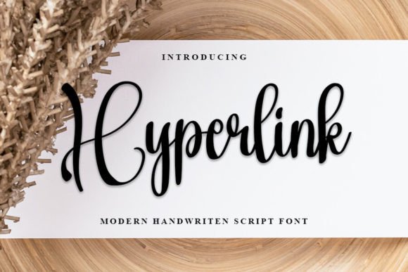 Hyperlink: A Handwritten Font for Editorial Elegance