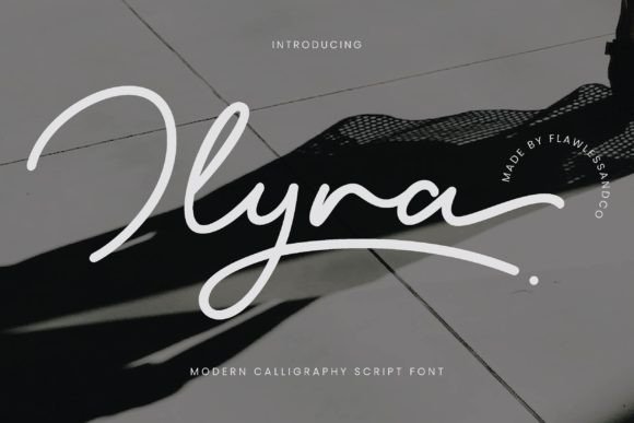 Ilyra: A Modern Calligraphy Script Font for Campaign Design