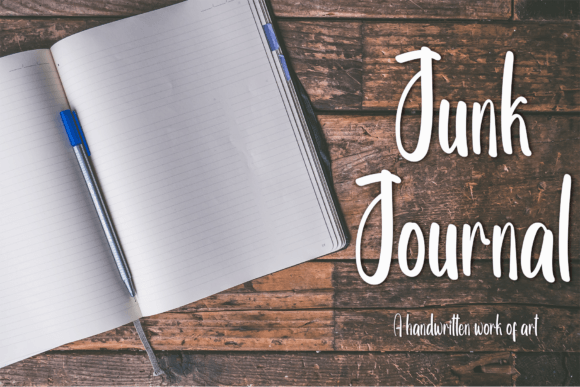 Junk Journal: A Playful Handwritten Font for Digital Design