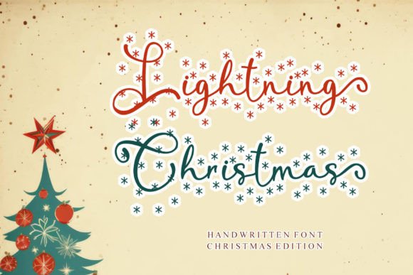Lightning Christmas: A Handwritten Font That Sparks Holiday Engagement