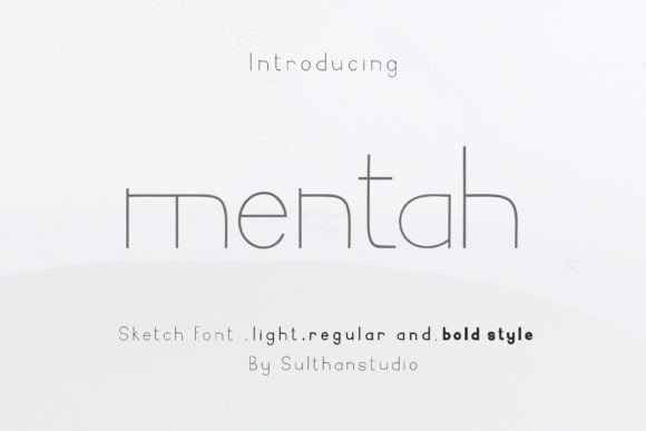Mentah: A Minimalist Sketch Font That Packs Personality