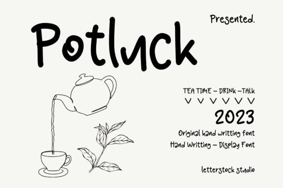 Potluck: A Playful Handwriting Font That Feels Like a Real Choice
