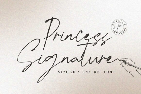 Princess Signature: A Thoughtful Script Font for Editorial Warmth