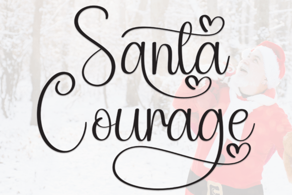 Santa Courage: A Sweet Handwritten Display Font for Friendly Branding