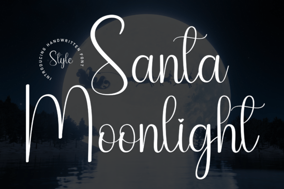 Santa Moonlight: A Sweet Handwritten Font for Crafters