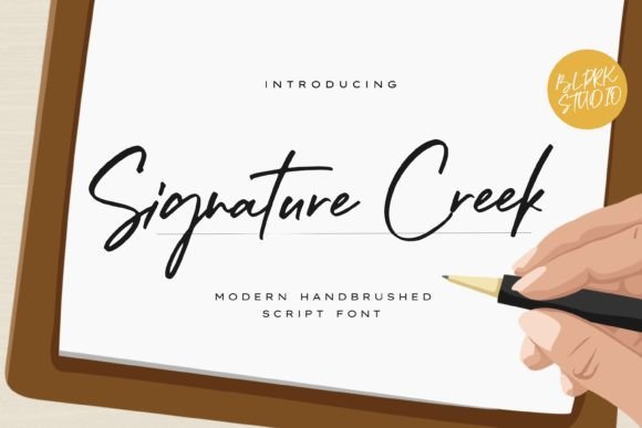 Signature Creek: A Modern Script Font for Scroll-Stopping Brand Content