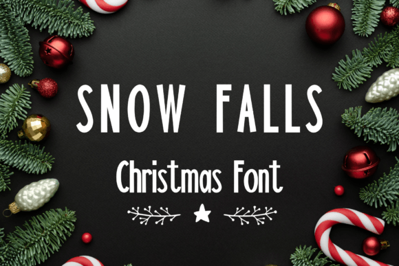 Snow Falls Font: A Friendly Handwritten Display Typeface for Small Brands