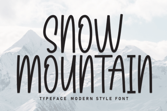 Snow Mountain: A Friendly Handwritten Display Font for Campaign Warmth