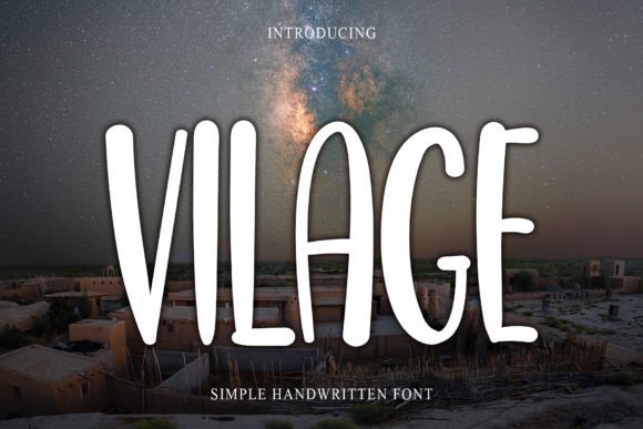 Vilage: A Festive Script Font That Feels Like Holiday Magic
