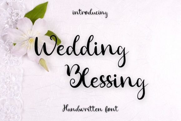Wedding Blessing Font for Timeless Brand Charm